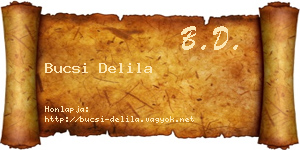 Bucsi Delila névjegykártya